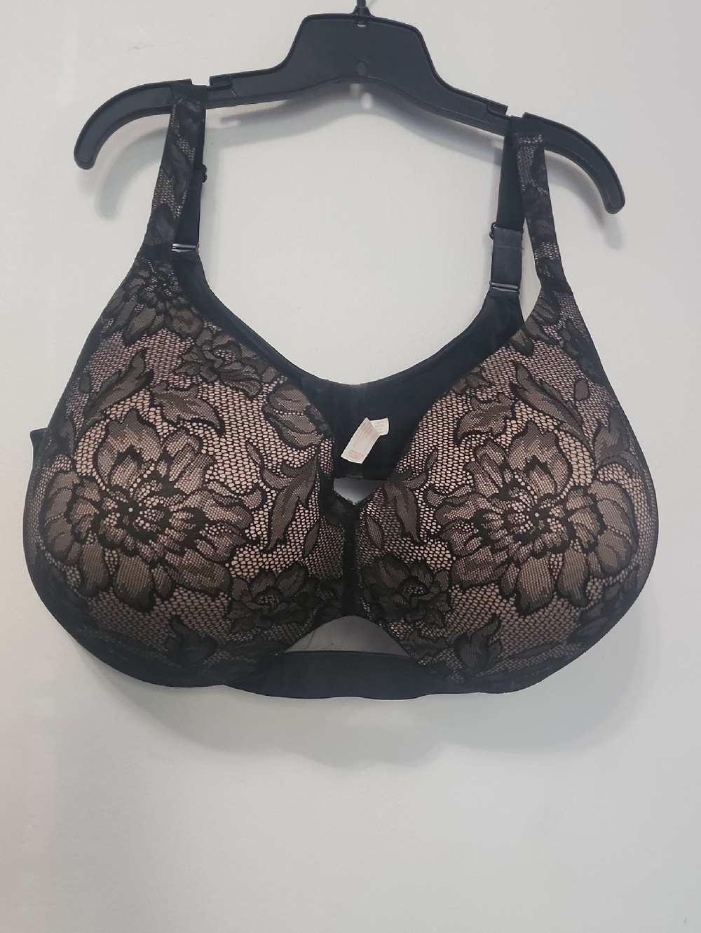 Black Lace Full-Coverage Women's Bra 50H